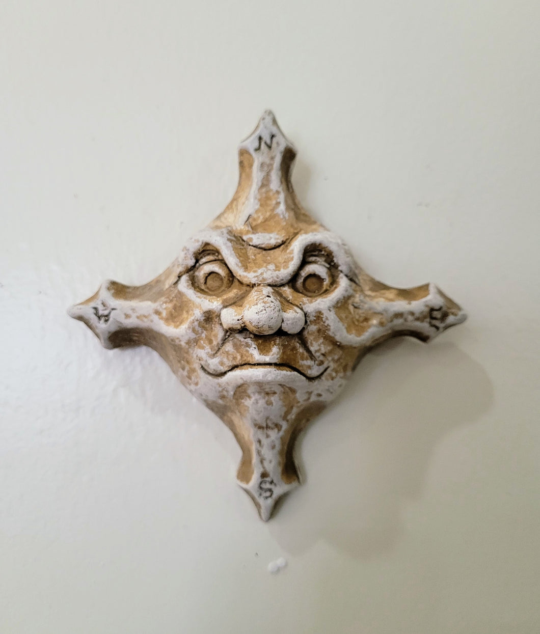 Star Face Celestial Mask Wall Decor Antique Finish #12050