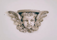 Load image into Gallery viewer, Vintage Winged Angel Cherub Halo Sconce
