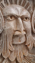 Load image into Gallery viewer, Exclusive Green man Pan Mythical Art Medieval Face Panel
