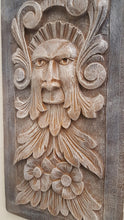 Load image into Gallery viewer, Exclusive Green man Pan Mythical Art Medieval Face Panel
