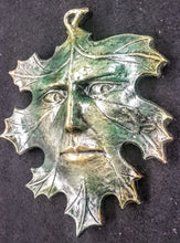 Load image into Gallery viewer, Green Man with Lizard Mythical Wall Plaque Home Garden Decor
