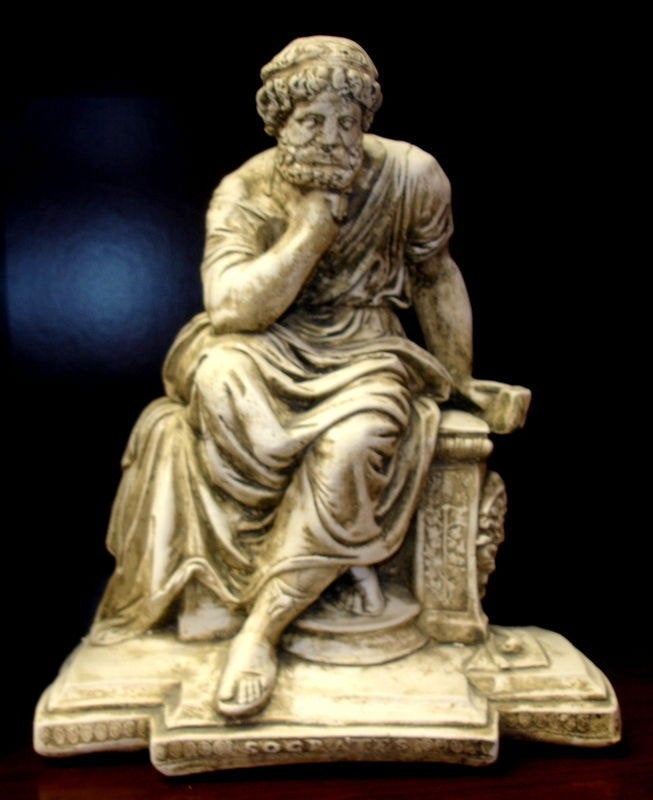 Statue of Seated Socrates Home Decor Statue GRS-17
