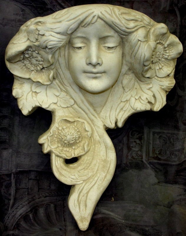 Le Etoile French Art Nouveau Wall Sculpture Decor