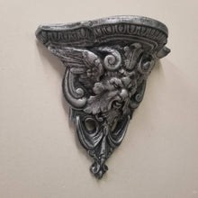 Load image into Gallery viewer, Gargoyle Mythical Shelf Wall Plaque Winged Pan Green Man Medieval Sconce Bracket
