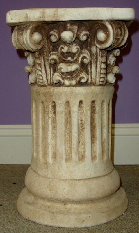 Classic Greek Roman Ornate Column Pedestal Ionic Fluted Home Decor 16