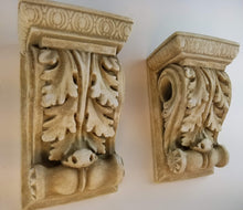 Load image into Gallery viewer, Scroll Brackets with Hole Greek Wall Sconce Antique Classical Home Decor (Pair)
