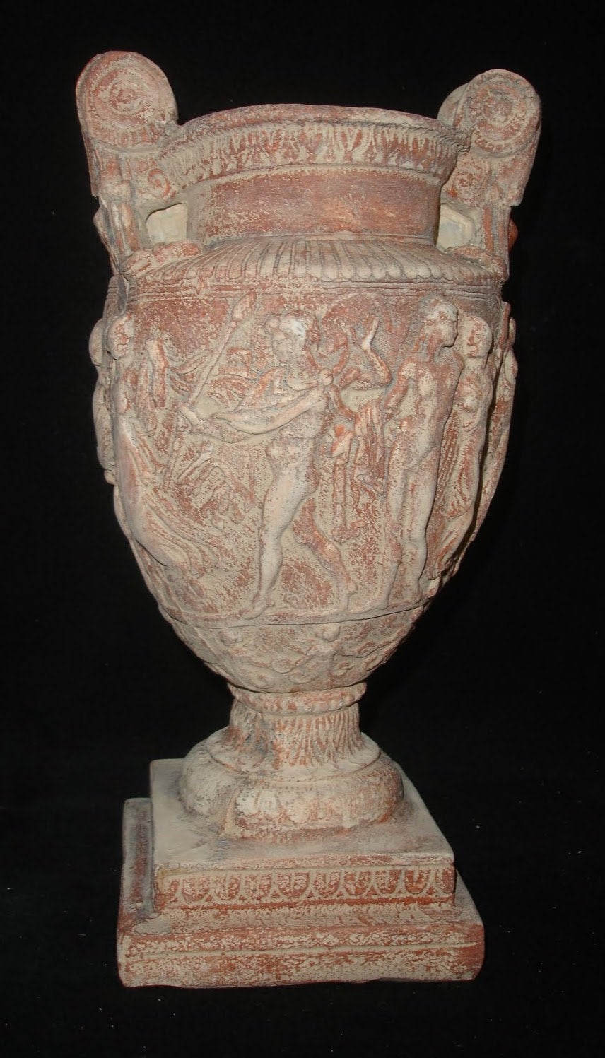 Greek Figurine Urn Vase Antique Reproduction