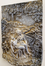 Load image into Gallery viewer, Vintage Sculpture Michelangelo&#39;s Pieta Wall Sculpture Mother Mary Jesus 3D
