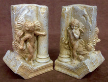 Load image into Gallery viewer, Cherubs Playing Hide and Seek Bookends Angels Sculpture
