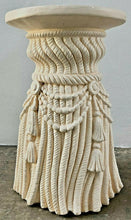 Load image into Gallery viewer, Vintage Hollywood Regency Rope Fringe Tassel Plaster Column
