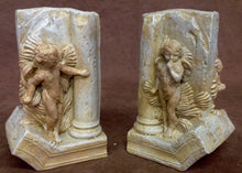 Load image into Gallery viewer, Cherubs Playing Hide and Seek Bookends Angels Sculpture
