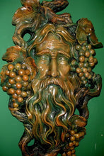 Load image into Gallery viewer, Spirit Nectar Grapes Greek Plaque Bacchus Vine Greenman
