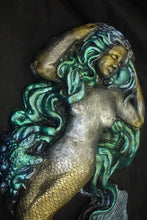 Load image into Gallery viewer, Large Mermaid Wall Plaque Home Sculpture Decor Multicolor
