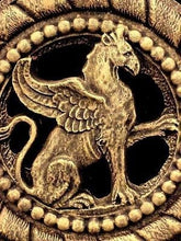Load image into Gallery viewer, Rare Royal Griffin Gryphon Lion Eagle English Wall Plaque Decor Bronze Finish
