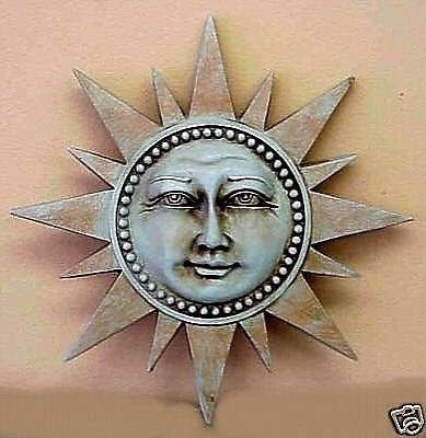 Celestial Spike Sun Sculpture Wall Plaque Home Decor