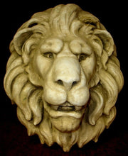 Load image into Gallery viewer, Lion Head Feline Wall Plaque Decor Antique Finished Sculpture
