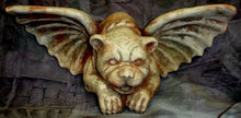 Load image into Gallery viewer, Mythical Chained Winged Gargoyle Wall Plaque Art
