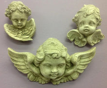 Load image into Gallery viewer, Winged Angels Cherubs set of 3 Wall Plaques Home Decor
