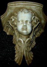 Load image into Gallery viewer, Antique Winged Angel Cherub Face Sconce # 22097
