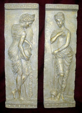 Load image into Gallery viewer, Danaides Argos Greek Wall Home Decor Plaque Pair Cameo
