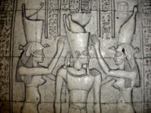Load image into Gallery viewer, Egyptian Pharaoh Wedjet Home Wall Sculpture Plaque Isis
