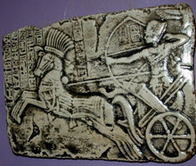 Load image into Gallery viewer, Ancient Egyptian Pharaoh King Ramses II on Chariot Wall Plaque Sculpture
