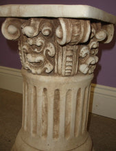 Load image into Gallery viewer, Classic Greek Roman Ornate Column Pedestal Ionic Fluted Home Decor 16&quot;
