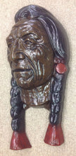 Load image into Gallery viewer, Native American Indian Chief Face Wall Plaque
