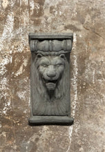 Load image into Gallery viewer, Vintage antique finish lion wild Cat wall bracket sculpture
